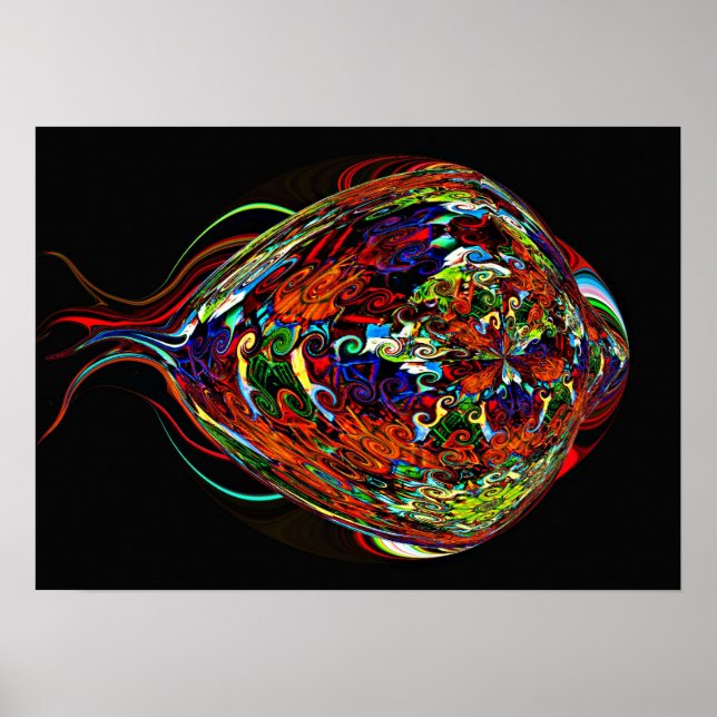 Neon Fish Poster (Vorne)