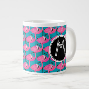 Neon Flamingos  Erste Schritte Jumbo-Tasse