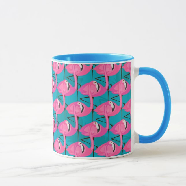 Neon Flamingos Tasse (Rechts)