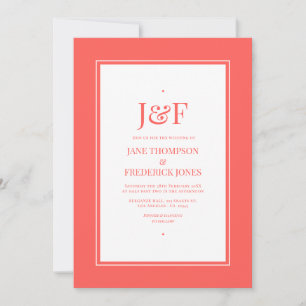 Neon Flare Wedding Einladung