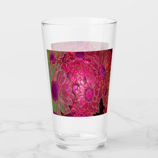 Neon Floral #1 Glas (Vorderseite)