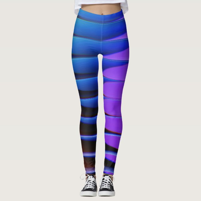 Neon Flow: Futuristische Leggings (Vorderseite)