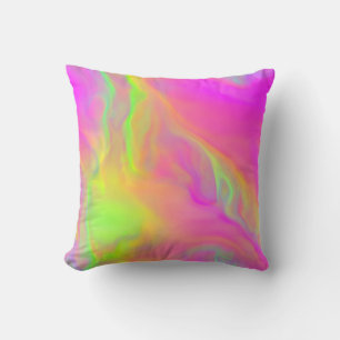 Neon Flow Throw Kissen