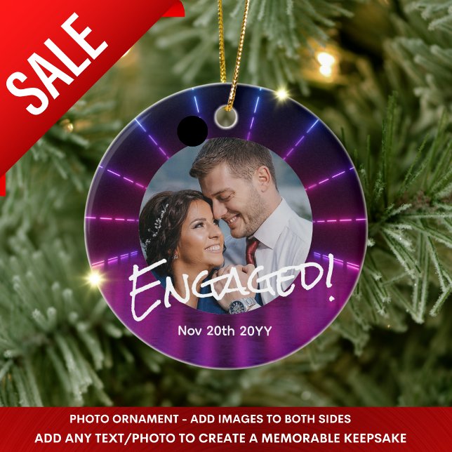 Neon FOTO Weihnachtsdekoration Psychedelic Modern Keramik Ornament (Von Creator hochgeladen)