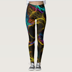 Neon Fraktal 1 Leggings