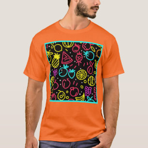 Neon-Frucht-Extravaganz T-Shirt