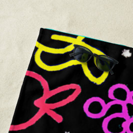 Neon Fruit Extravaganza Strandtuch