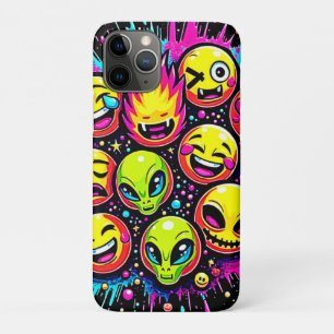 Neon-Funky-Emoji-Mix Case-Mate iPhone Hülle