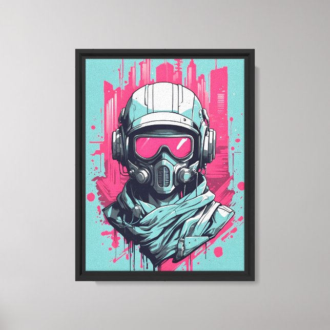 Neon Future Hero Leinwanddruck (Vorderseite)