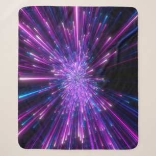 Neon-Galaxie Kosmischer abstrakter Hintergrund Sherpadecke