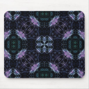 Neon-Galaxie-Mandala mit futuristischem Glanz Mousepad