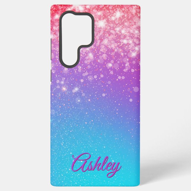 Neon Galaxy Gradient Samsung Galaxy Hülle (Rückseite)