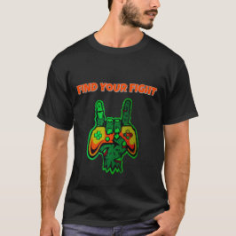 Neon-Gamer-Hand-Controller-Kunst T-Shirt