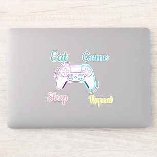 Neon-Gaming-Design anpassbar Aufkleber