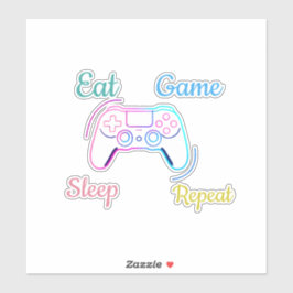 Neon-Gaming-Design anpassbar Aufkleber