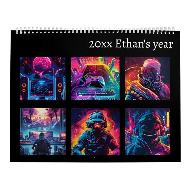 Neon Gaming im neuen Jahr Kalender (Titelbild)