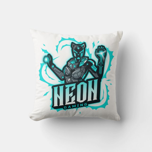 Neon Gaming Kissen (Vorderseite)