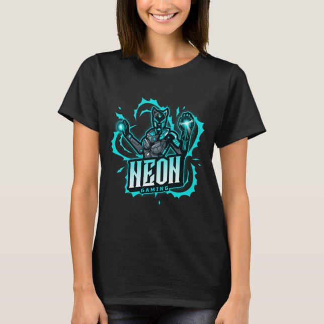 Neon Gaming T-Shirt (Vorderseite)