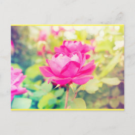 Neon Garden Dreams Postkarte