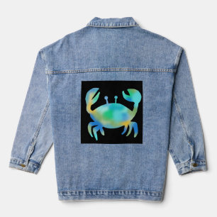 Neon-Garnele Jeansjacke