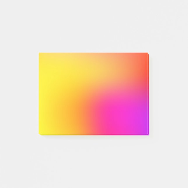 Neon Gelb und Rosa Post-it Klebezettel (Vorderseite)