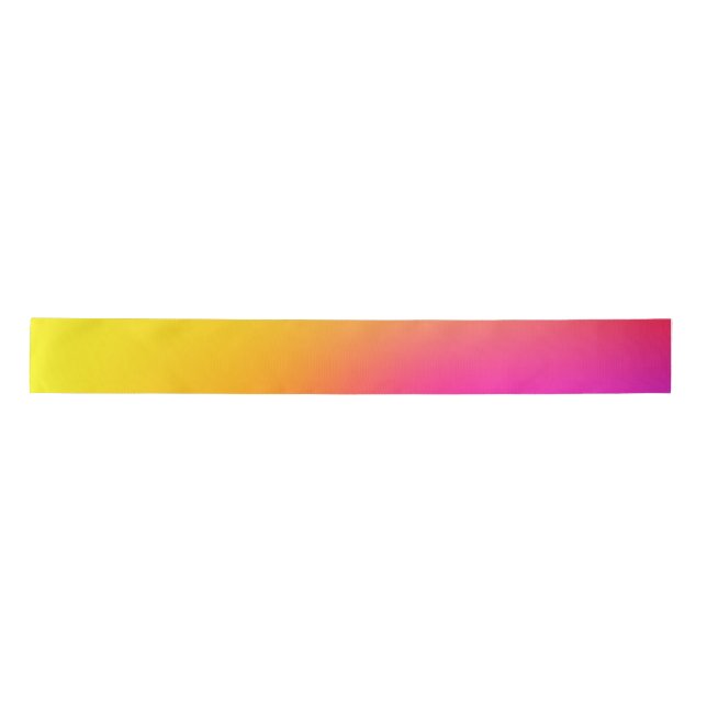 Neon Gelb und Rosa Satinband (Vorderseite)