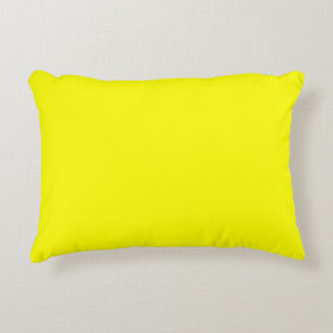 Neon Gelb Vollton Dekokissen