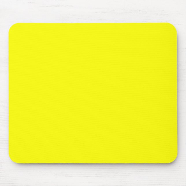 Neon-gelber Hexencode FFFF01 Mousepad (Vorne)