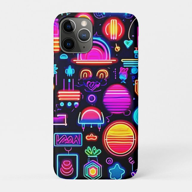 Neon Geometric Abstrakt Case-Mate iPhone Hülle (Rückseite)