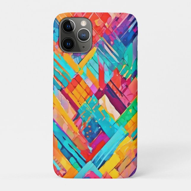 Neon Geometric Dreamscape Case-Mate iPhone Hülle (Rückseite)