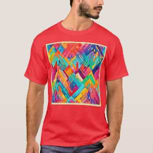 Neon Geometric Dreamscape T-Shirt