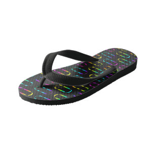 Neon Geometric Kinderbadesandalen