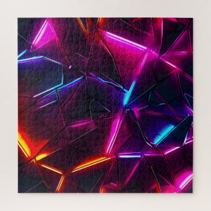 Neon geometrisch abstrakt futuristisch Cyberpunk