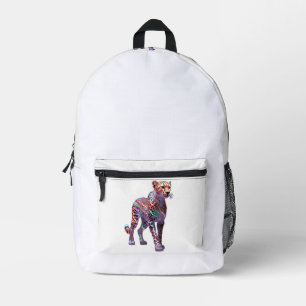 Neon Glas Gepard Kunst – Bunte Energie Geschwindig Bedruckter Rucksack