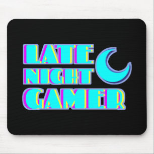 Neon-Glitch-Gamer-Mausepad Synthwave-PC-Setup Mousepad