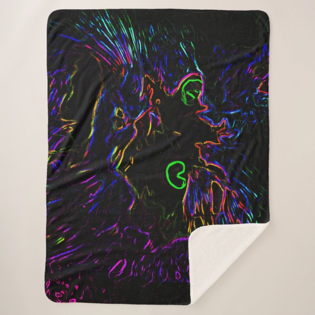 Neon Glow Cat Sherpadecke (Vorderseite)