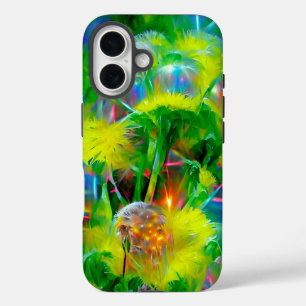 Neon Glow Dandela im Dream Garden iPhone 16 Hülle