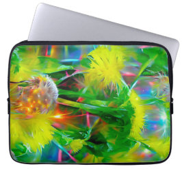 Neon Glow Dandela im Dream Garden Laptopschutzhülle