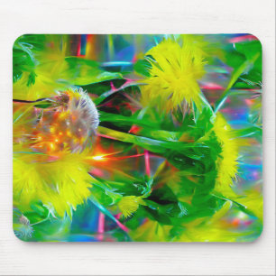 Neon Glow Dandela im Dream Garden Mousepad