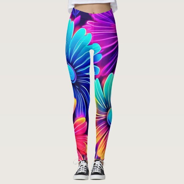 Neon Glow Fantasy Fantasy Leggings (Vorderseite)