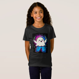 Neon Glow Ghost Kids-Kostüm T-Shirt