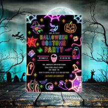 Neon Glow im dunklen Halloween-Kostüm-Party