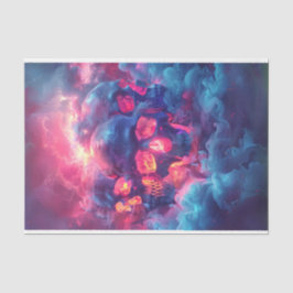 Neon Glow in der dunklen Schädeldecke Seidenpapier