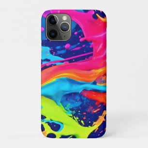 Neon Glow Liquid Wirbel Design Case-Mate iPhone Hülle