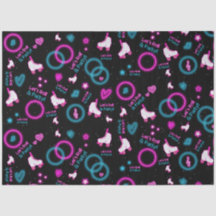 Neon Glow Roller Skaten Roll Pattern