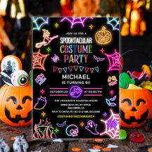 Neon Glow Spooktacular Halloween Party