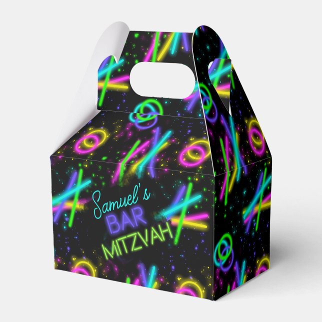 Neon Glow Stick Bar Mitzvah ID991 Geschenkschachtel (Vorderseite)