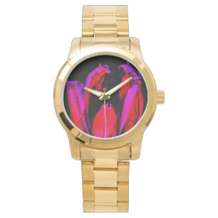 Neon Glow Tulip Armbanduhr