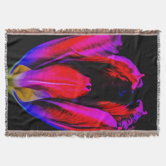 Neon Glow Tulip Decke (Vorderseite)