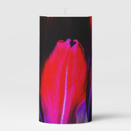 Neon Glow Tulip Stumpenkerze
